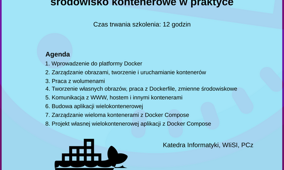 Zapisy na warsztaty "Docker od podstaw - środowisko kontenerowe w praktyce"